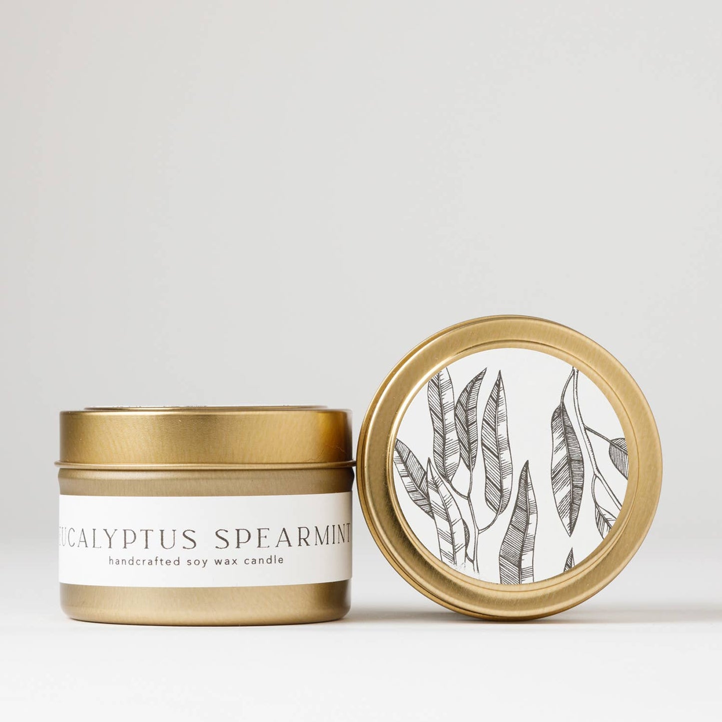 Nectar Republic - Eucalyptus + Spearmint : Tin Soy Candle ( Winter Holiday )